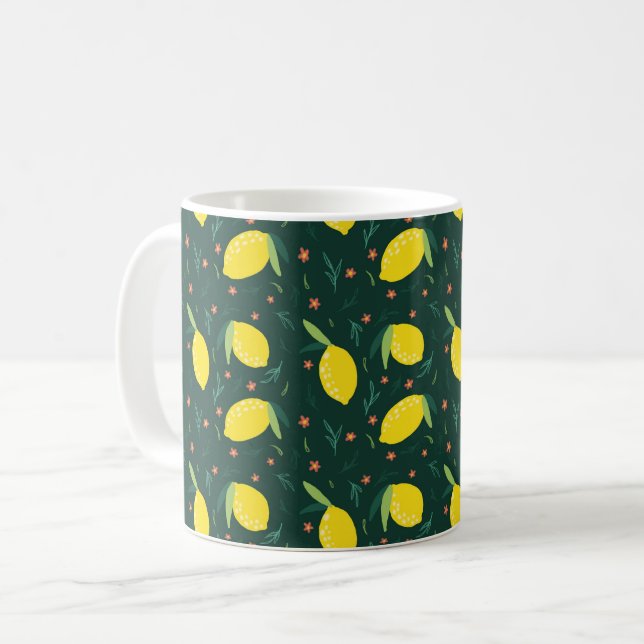 Lemons Mönster Kaffemugg (Framsida vänster)