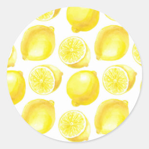 Lemons mönster runt klistermärke