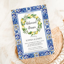 Lemons Mosaic Tiles Mediterranean Rehearsal Middag