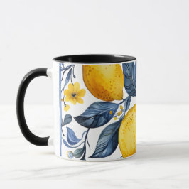 Lemons Motif Mugg