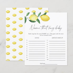 Lemons - Namn den där sång-babyduschspelet