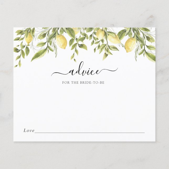 Lemons och Grey Advice for the Bride to be (Framsida)