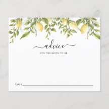 Lemons och Grey Advice for the Bride to be