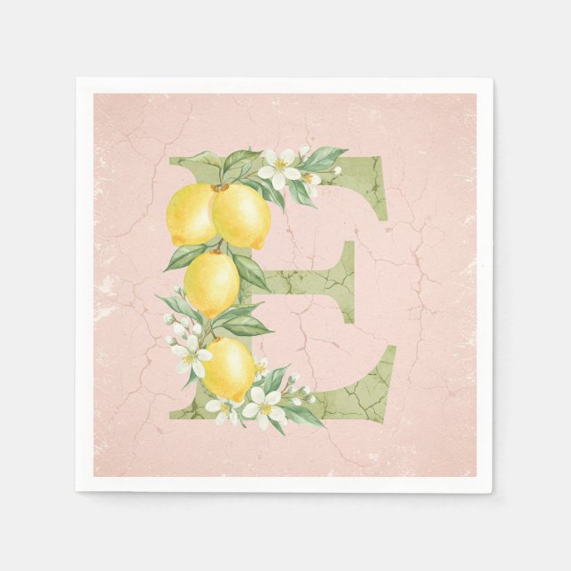 Lemons och Jasmine, av Natasha Us Pappersservett (Framsidan)