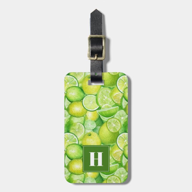 Lemons- och Limes-stopptaggar Bagagebricka (Vertikal Framsida)