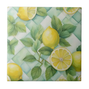 Lemons på Mint Kakelplatta