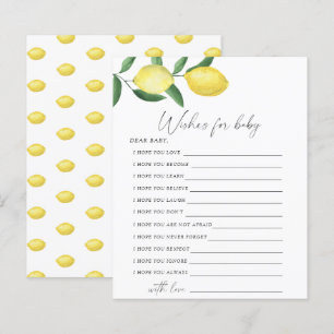 Lemons-Party-spel önskemål för baby