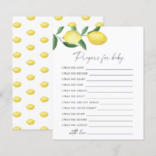 Lemons-Party-spel   Prayer för baby-vilt