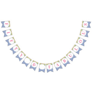 Lemons Positano 50 och Fabulous 50:e Födelsedagsfe Vimplar