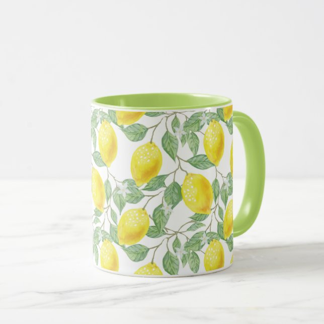 Lemons sjölösa Mönster Mugg (Framsida höger)