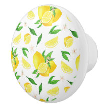 Lemons/Slices Ceramic Knob Stil