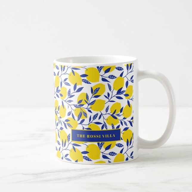 Lemons Tropical Mediterranean Tuscan Kaffemugg (Höger)