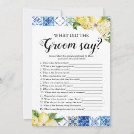 Lemons vad sa Möhippa spel? Inbjudningar