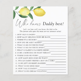 Lemons - Vem vet vad pappa spelar bäst