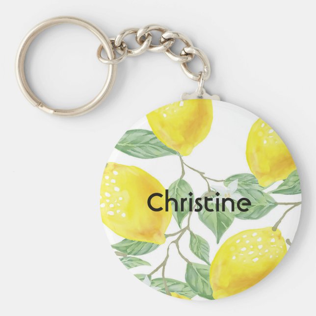 Lemons vita namn nyckelring (Framsidan)