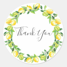 Lemons Wandeans Bröllop Möhippa Tack Runt Klistermärke