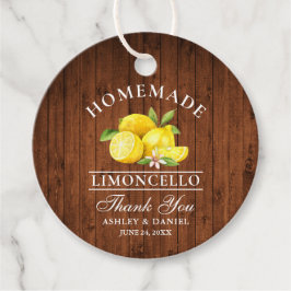 Lemons Wood Limoncello-Märkre Gåvor Etiketter