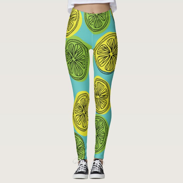 Lemonsegmentets vintage illustration. leggings (Framsida)