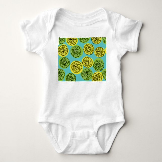 Lemonsegmentets vintage illustration. t shirt (Framsida)