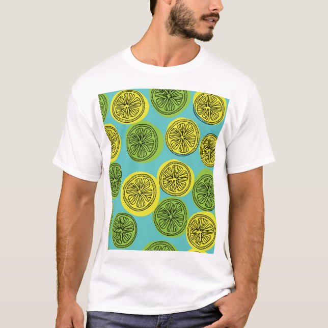 Lemonsegmentets vintage illustration. t shirt (Framsida)