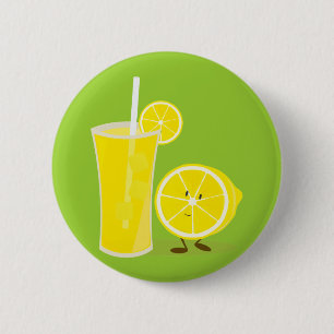 Lemontecken som står bredvid lemonade knapp