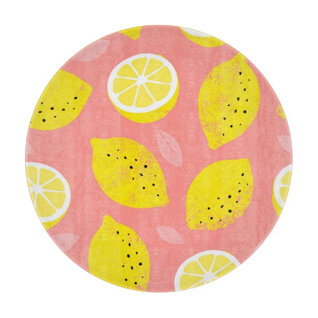 Lemonutskrift, skarp, sömlös sommar mönster. (Framsidan)