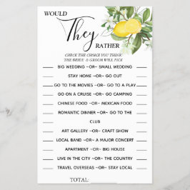 Lemony skulle de hellre än bara duscha jaktkortet flygblad