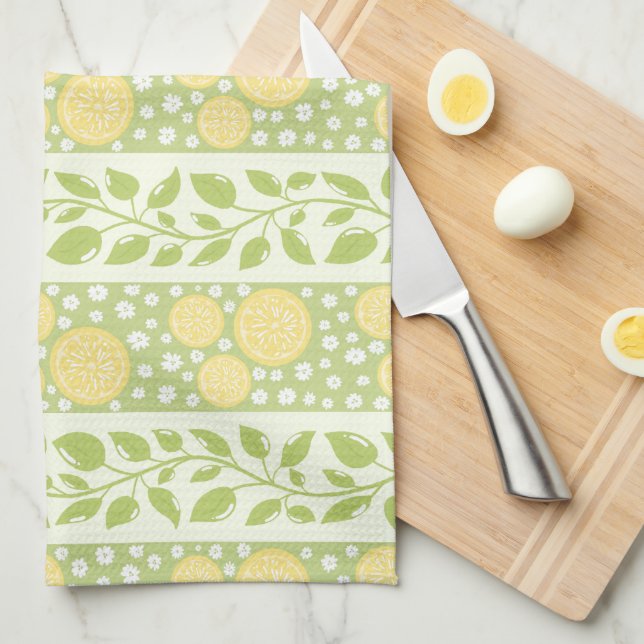 Lemony Vines Kitchen Towel Kökshandduk (Vikt i Fjärdedel)