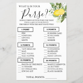 Lemony What is in your purvad Shower-spelkort Flygblad