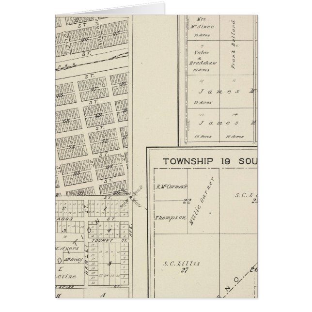 Lemoore, Kung County Hälsningskort (Framsidan)
