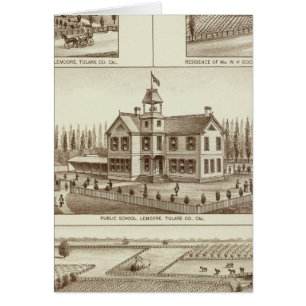 Lemoore school, Grangeville ranch Hälsningskort