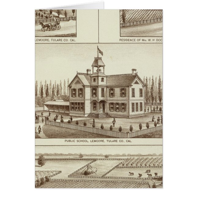 Lemoore School, Grangeville ranch Hälsningskort (Framsidan)