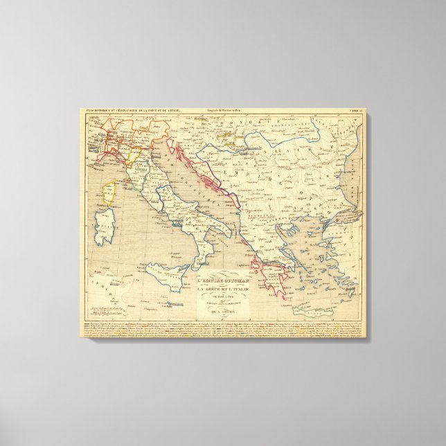 L'Empire Ottoman, la Grece et l'Italie Canvastryck (Framsida)