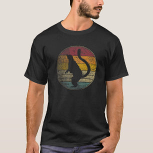Lemur Animal Lover Zoo Nature Gift Retro Stil Vin T Shirt