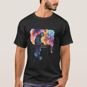 Lemur Artwork Stänk Motif Nature Djur älskare Dr. T Shirt
