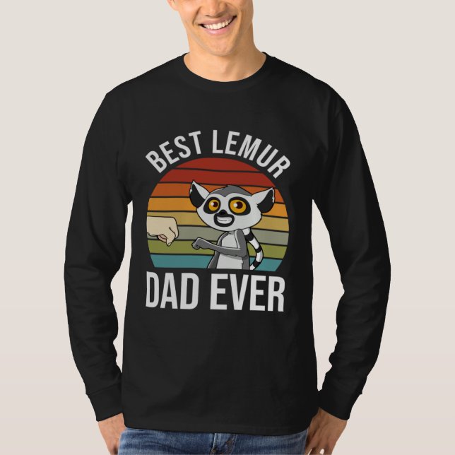 Lemur Dad  Lemur T Shirt (Framsida)