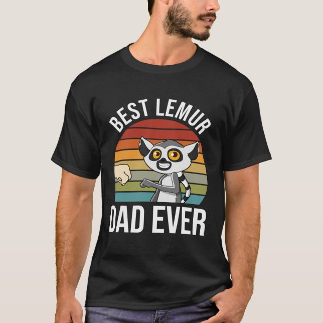 Lemur Dad  Lemur T Shirt (Framsida)