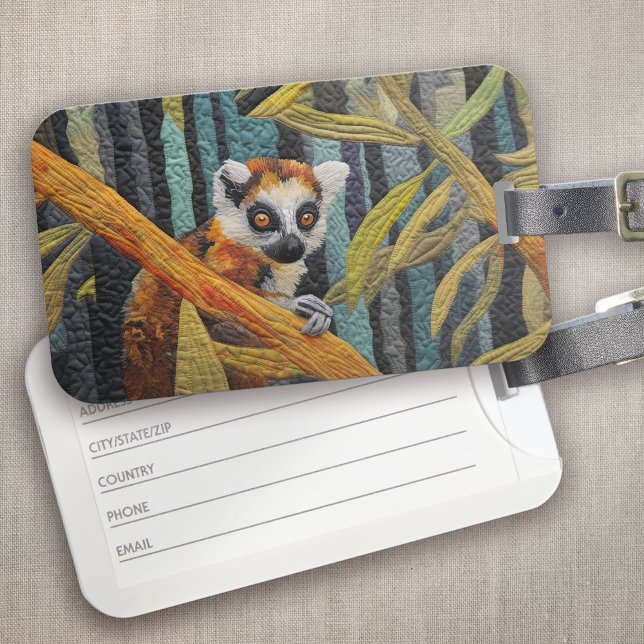 Lemur Jungle Animal Lover Bagagebricka (Skapare uppladdad)