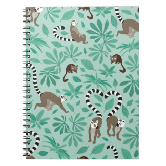 Lemur love mint leaves anteckningsbok
