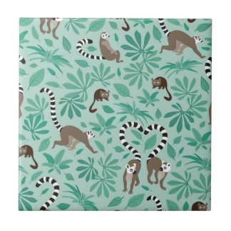 Lemur love mint leaves kakelplatta