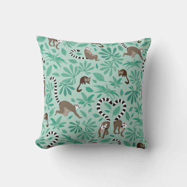 Lemur love mint leaves kudde (Framsida)