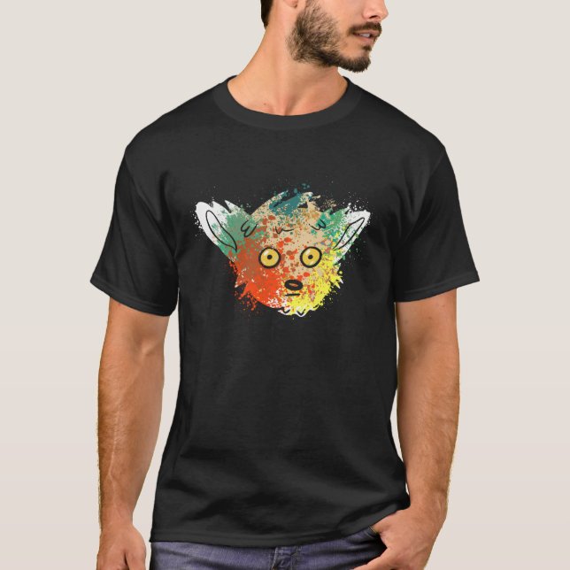 Lemur Madagaskar Lemurs (stänk) T Shirt (Framsida)