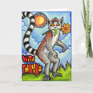 Lemur "med tack ", kort
