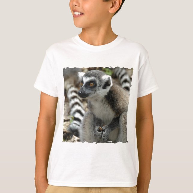 Lemur Monkey Barn T-Shirt (Framsida)