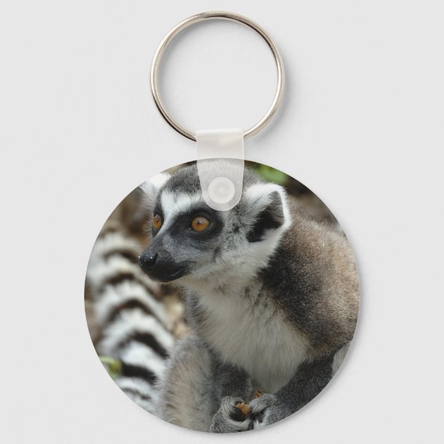 Lemur Monkey Keychain Nyckelring (Framsida)
