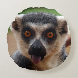 Lemur Rund Kudde
