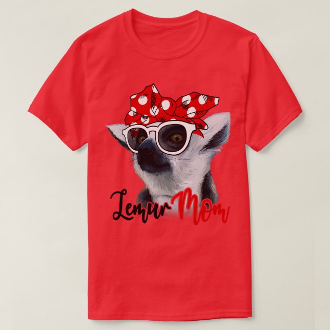 Lemur Shirt Lemur Mamma Bandana T (Design framsida)