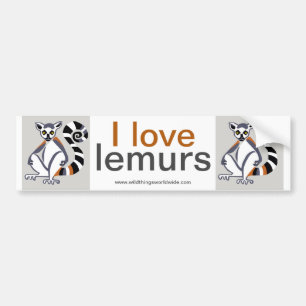 Lemur - stötfångare bildekal