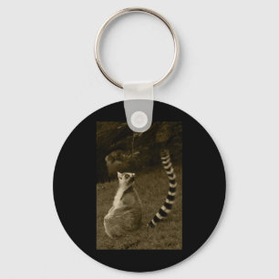 Lemur Svan Valencia Tint Lodrät Sticker Nyckelring