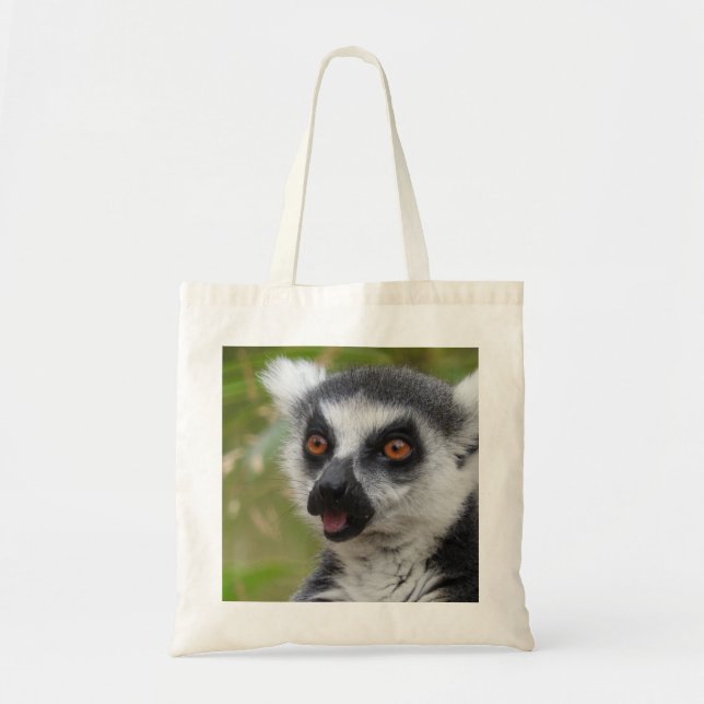 Lemur Tote Bag Tygkasse (Framsidan)